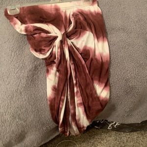 high/ low asymmetrical skirt